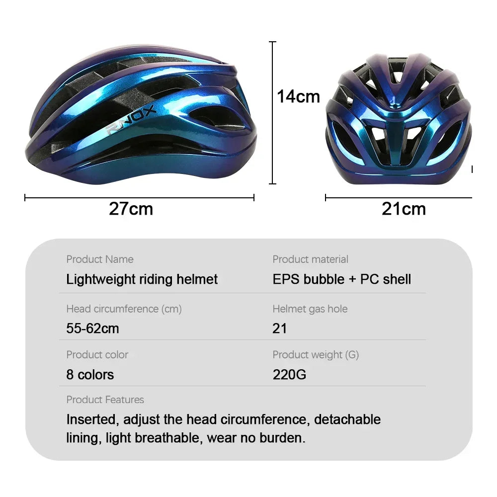 RNOX Women Bike Helmet Cycling MTB Mountain Road Bike Helmets Integrally-Molded Shockproof Men Adult Cycling Bicycle Helmet