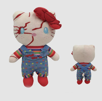 Anime Hello Kitty Plush Kawaii Action Figure Toys Chuacky Doll Cute Pendant Keys Girl Halloween Christmas Birthday Gifts ﻿