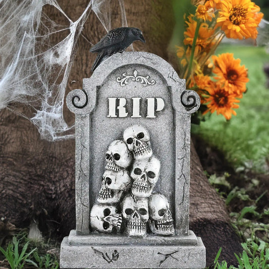 Halloween Graveyard Decorations Tombstones Halloween Decor Scary Gravestones Headstones Props for Crafts Signs Exterior Ground