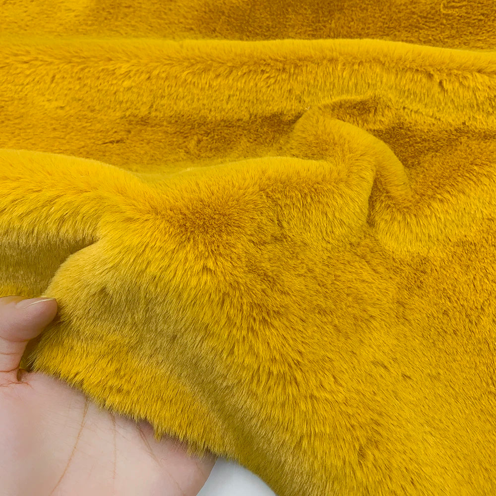 Sewbato 10mm 100% Polyester Faux Fur Fabric 50x50cm Environmentally Friendly Soft Minky Fabric Plush Toy/Clothing Plush Fabric