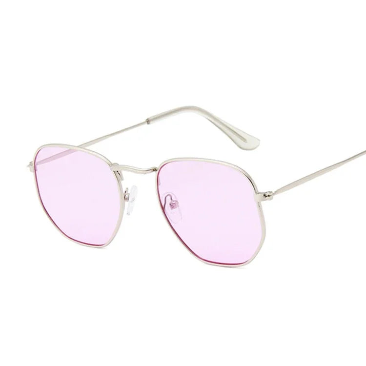 ONEVAN 2024 Vintage Square Sunglasses Women Brand Designer Sun Glasses Men/Women Retro Small Frame Metal Sunglass Shades Glasses