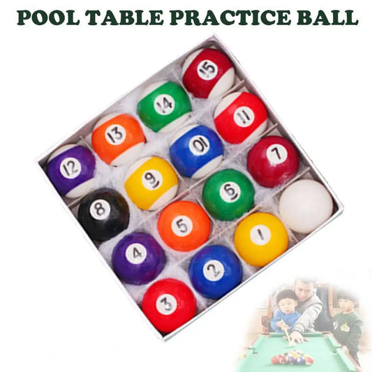 New Mini Pool Ball 25mm Plastic Table Balls Set Children Billiards Portable Multifunctional Toy Children's Brithday Gift