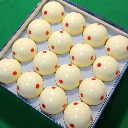 1Pcs Snooker White Cue Ball 57.2mm Red Point Mother Ball Billiard Supplies Accessories Snooker Training Balls Practice Ball