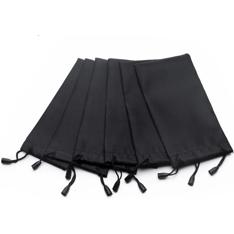 10-100pcs Portable Soft Cloth Waterproof Sunglasses Bag Microfiber Dust Storage Pouch Glasses Carry Bag Eyewear Case Container
