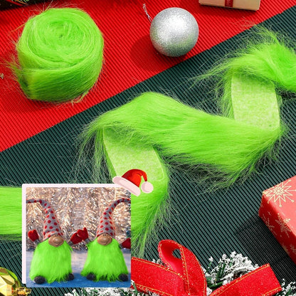 Faux Fur Fabric Christmas Fluffy Fuzzy Plush Patch Sewing Fur Cuts for DIY Gnome Doll Beard Craft Shaggy Winter Costume Material