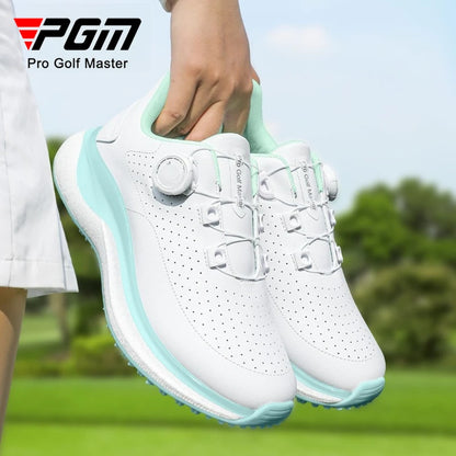 PGM Women Summer Golf Shoes Heat Dissipation Breathable Holes High Elasticity Height Outdoor Sports Shoes XZ430