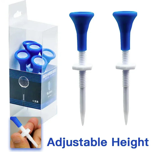 Height Adjustable Golf Tee Plastic Silicone Golf Tees for Driver Step Down Golf Ball Holder Training Ball Stand Accessories