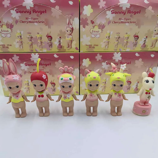 New Sonny Angel  Cherry Blossom Series Blind Box Toys Mystery Box Kawaii Lucky Box Cute Doll Decoration Collect Model Couple Gif