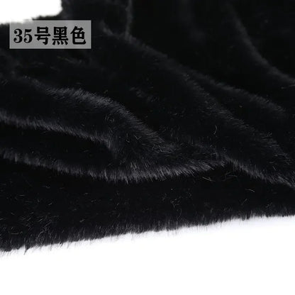 2cm Faux Mink Fur Plush Fabric by the Meter for Clothing Scarf Dolls Background Decoration Diy Sewing Cloth Soft Pink White Blue