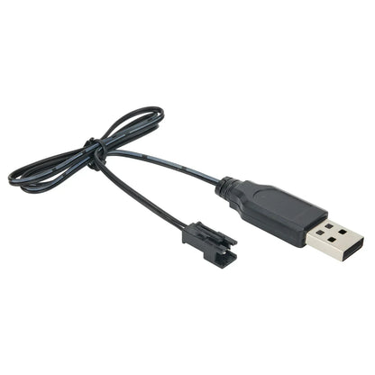 Usb Charger Cable for 3.7V Lithium Battery Charger SM-2P Forward RC Car Aircraft Remote Control Toys Parts Accessories