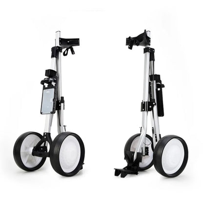 PGM Two-Wheel Golf Cart Golf Course Smooth and Silent Wheels Multifunctional Panel Foldable Push-Pull Golf Cart QC002