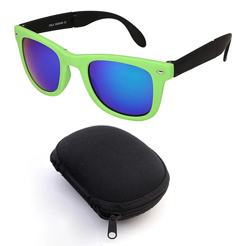 New Foldable Square Sunglasses Fashion Men's Driving Sun Glasses Women's Outdoor Sports and Cycling Goggles UV400 Eyewear