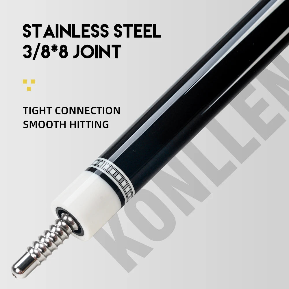 KONLLEN Pool Cue Stick Pro Taper Canadian Maple Billiard Pool Sticks for Adults With Low Deflection Shaft (10.5mm/11.5mm/12.5mm