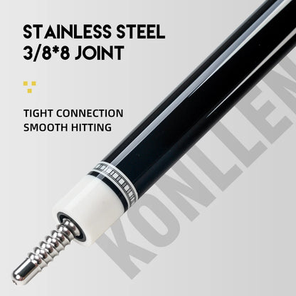 KONLLEN Pool Cue Stick Pro Taper Canadian Maple Billiard Pool Sticks for Adults With Low Deflection Shaft (10.5mm/11.5mm/12.5mm