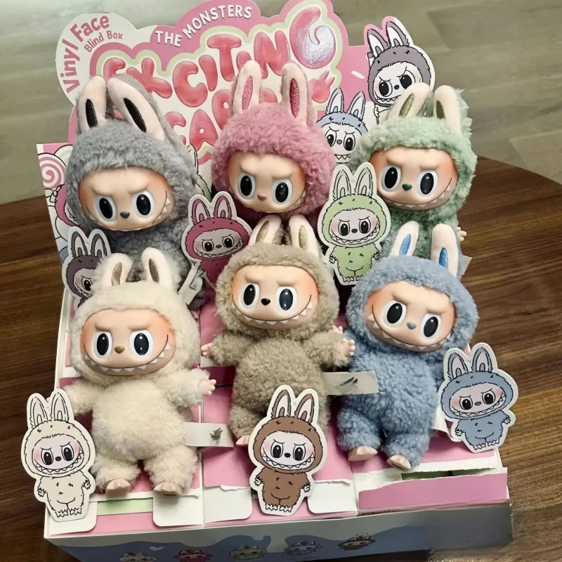 New Labubu the Monsters Blind Box Toys Cardiac Macarone Mysterious Surprise Box Guess Bag Figure Model Bag Keychain Gifts