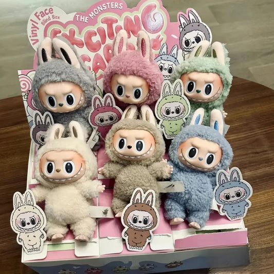 New Labubu the Monsters Blind Box Toys Cardiac Macarone Mysterious Surprise Box Guess Bag Figure Model Bag Keychain Gifts