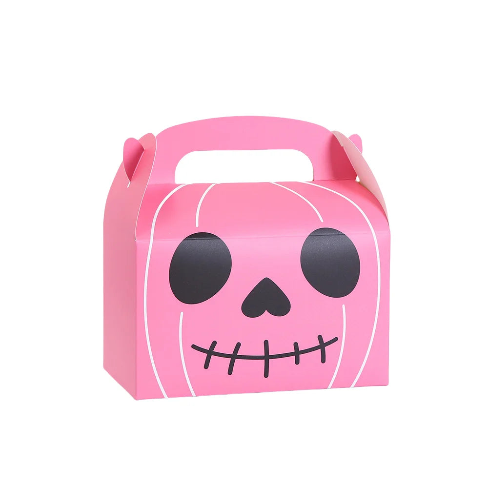10/24pcs Halloween Treat Boxes Monster Pumpkin Cat Mummy Vampire Skull Paper Gift Box for Candy Cookie Party Favors