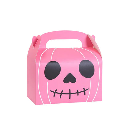 10/24pcs Halloween Treat Boxes Monster Pumpkin Cat Mummy Vampire Skull Paper Gift Box for Candy Cookie Party Favors