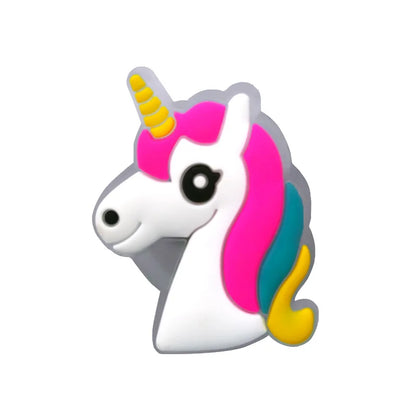 1pcs LED Shoe Charms for Kids Gift Owl Unicorn Gamepad Football Lighted Shoes Decoration Shoe Accessories Pins Clogs Buckles
