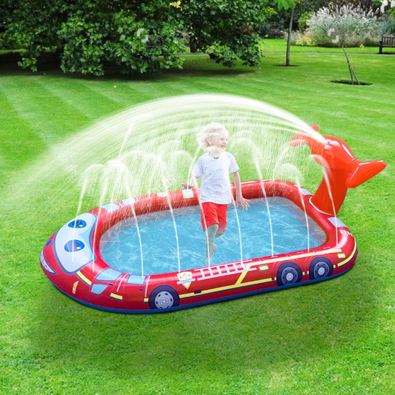 Children’s Swimming Pool 3-In-1 Splash Pad Sprinkler for Kids Children’s Sprinkler Pool Summer Outdoor Play Mat Water Park