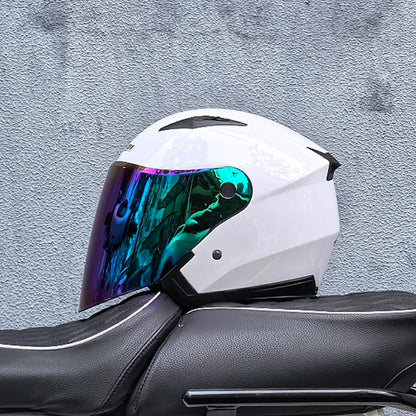 Genuine JieKai Motorcycle Helmet Unisex Scooter Motos Helmets Casco Capacete With Dual Lens