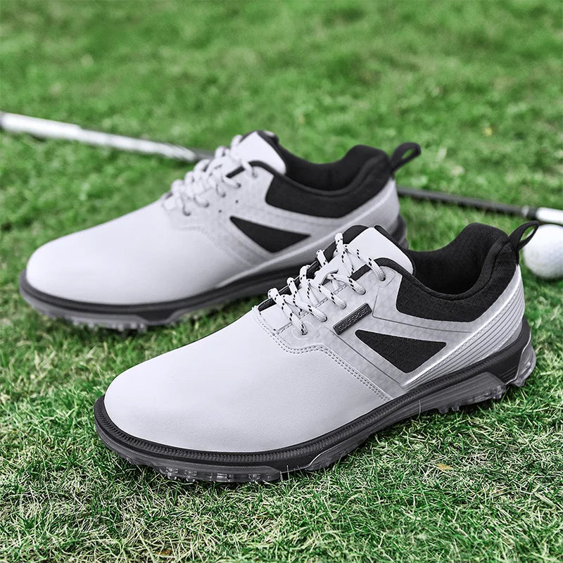 Waterproof Golf Shoes Men High Quality Leather Professional Outdoor Golfing Sneakers Walking Exported to Europe and America40-47