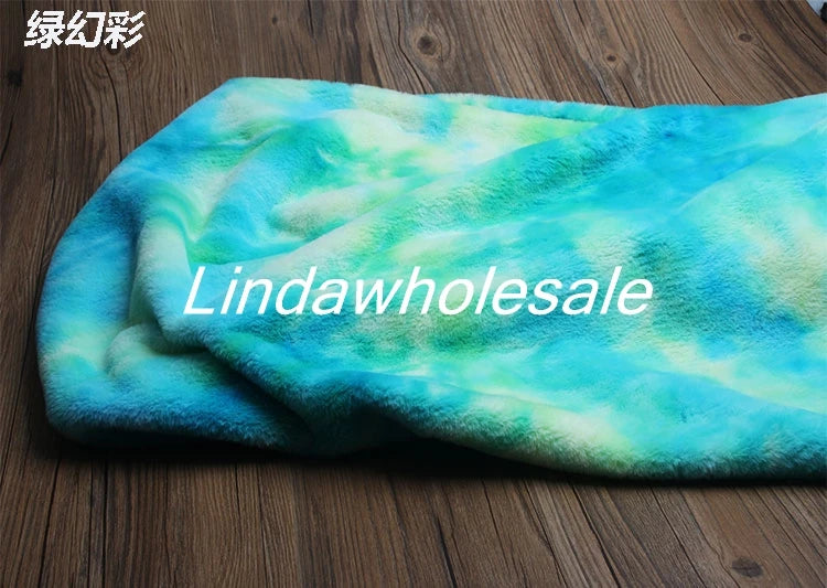 Imitation Rainbow Cloth Plush Fabric, Handmade Toy Bag Background Clothing Curtain Pillow Tablecloth Material,faux Fur Fabric,