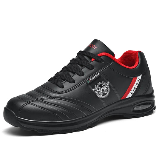 Professional Golf Shoes for Men Women Outdoor Leather Sneakers in Blue Red Big Size Golf Shoes for Man Flats