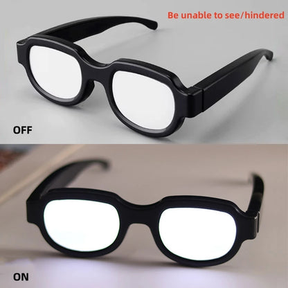 LED Tech Glasses Conan Terminator Personalised Dress Up Spooky Prom Performance Glasses for Halloween Party Cosplay
