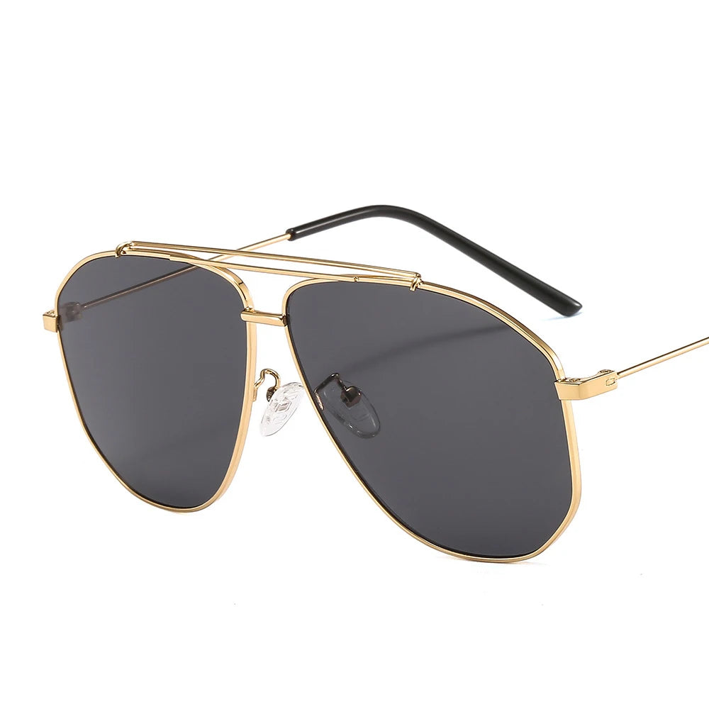 46224 Vintage Metal Frame Pilot Sunglasses Women Fashion Uv400 Glasses Men Anti Glare Sunglasses