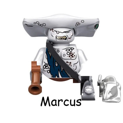 Horror Halloween Movie Stay Puft Luminous Smiling Crying Ghost Vitruvius Model Building Blocks Enlighten Brick Toys for Children
