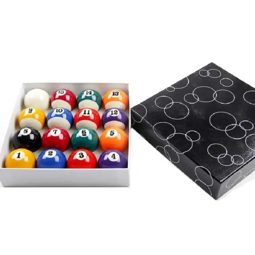 Superior Quality Resin Material 57.2MM Billiard Pool Ball 16pcs/Set Black Box