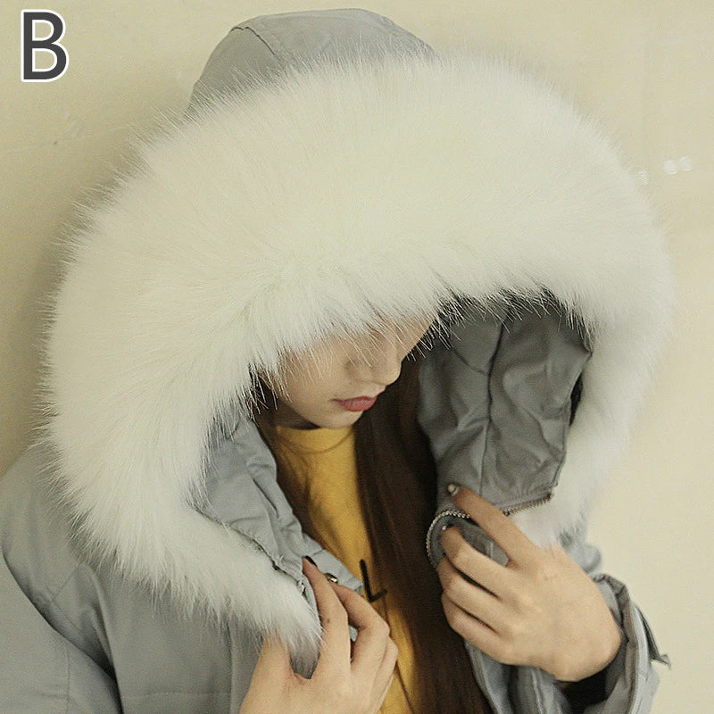 Winter Faux Fur Collar Scarf Women Warm Thick Imitation Fur Shawl Collar Fluffy Neck Warmer Scarves Coat Clothes Accessories