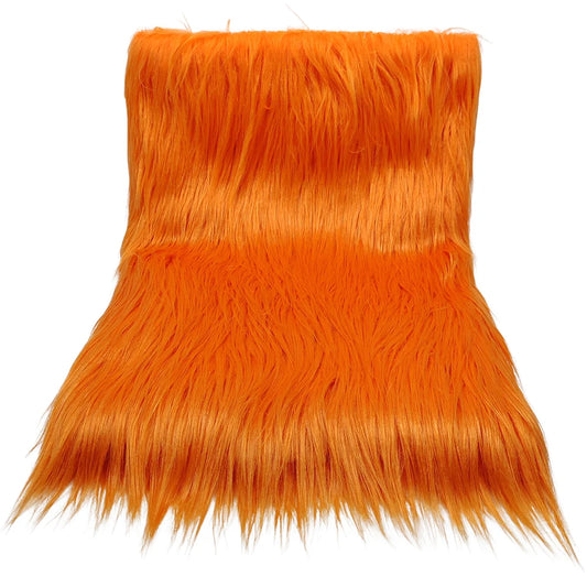 Fashion,9cm Hair Orange Imitate Lion Fur Fabric,Sewing Material,Diy Clothing Accessories,Christmas Decoration,Faux Fur Fabric