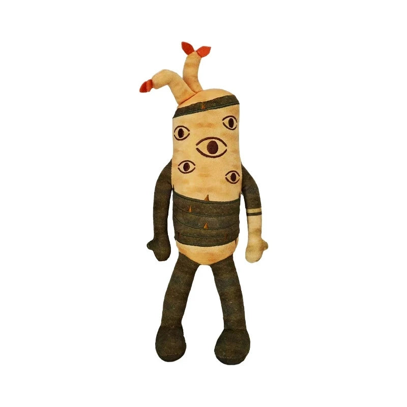 Doors Outdoors Plush Horror Game Carrot Gardener Wooden Man Cactus  Image Toys Halloween Party Home Decor Plush Toy Doll  Gifts