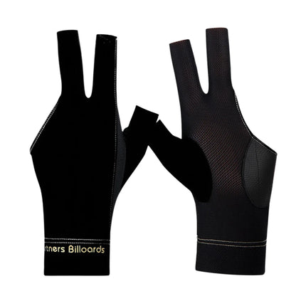 1Pcs Open Finger Billiard Gloves Antiskid Polyester Snooker Billiard Gloves Adjust Sticker Portable Lightweight Amateur Training