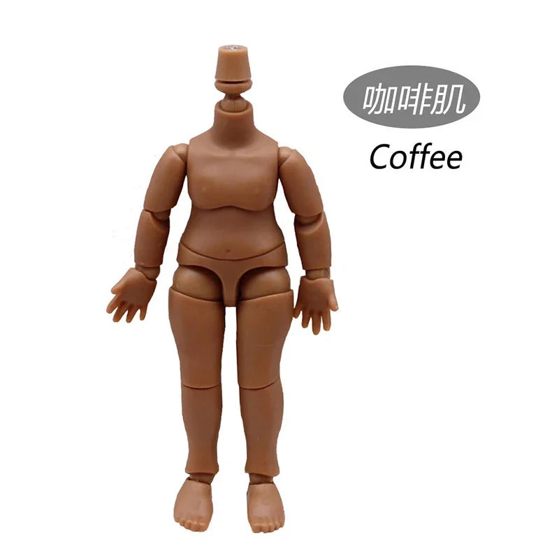 OB11 Body or GSC Head Pink/ Normal/ White/ Coffe Skin Body 1/12 Bjd Doll Accessories Dress Up Toys Gift