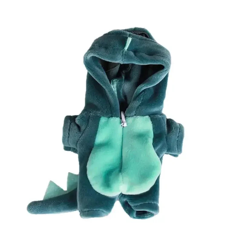 Dragon Animal Monster Onesie for Labubu V3 V2 V1 Baby Clothes Dinosaur Costume for Ropa Labubu Outfits