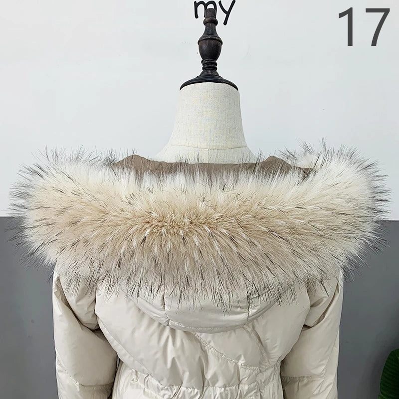 Women Faux Fur Collar Scarf Winter Warm Thick Imitation Fur Shawl Collar Plush Fluffy Neck Warmer Scarves Coat Accessories