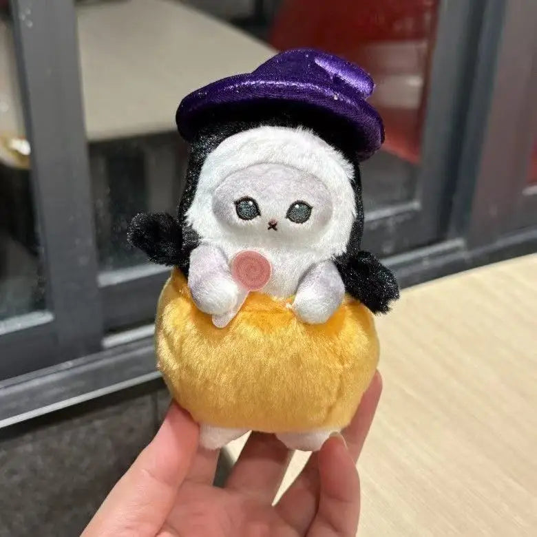 Halloween Collection Amine Mofusand Plush Doll Toys Keychain Pumpkin Gudetama Shark Cat Soft Doll Bag Pendant Stuffed Plushie