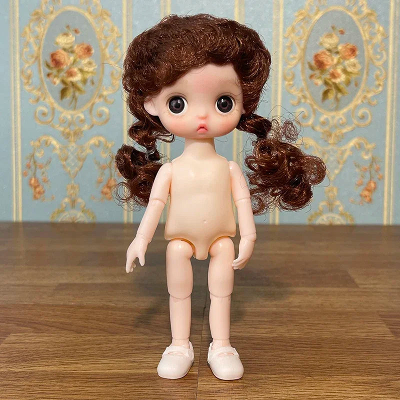 Lovely 17cm Doll 1/8 Bjd Dolls Mini Playhouse Doll Toy Kids Girls Dolls Toy Gift