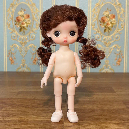 Lovely 17cm Doll 1/8 Bjd Dolls Mini Playhouse Doll Toy Kids Girls Dolls Toy Gift