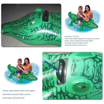 Inflatable Swimming Pool Water Toy Crocodile Water Ride Toys Summer Pool Beach Floating Inflatable Alligator Seat