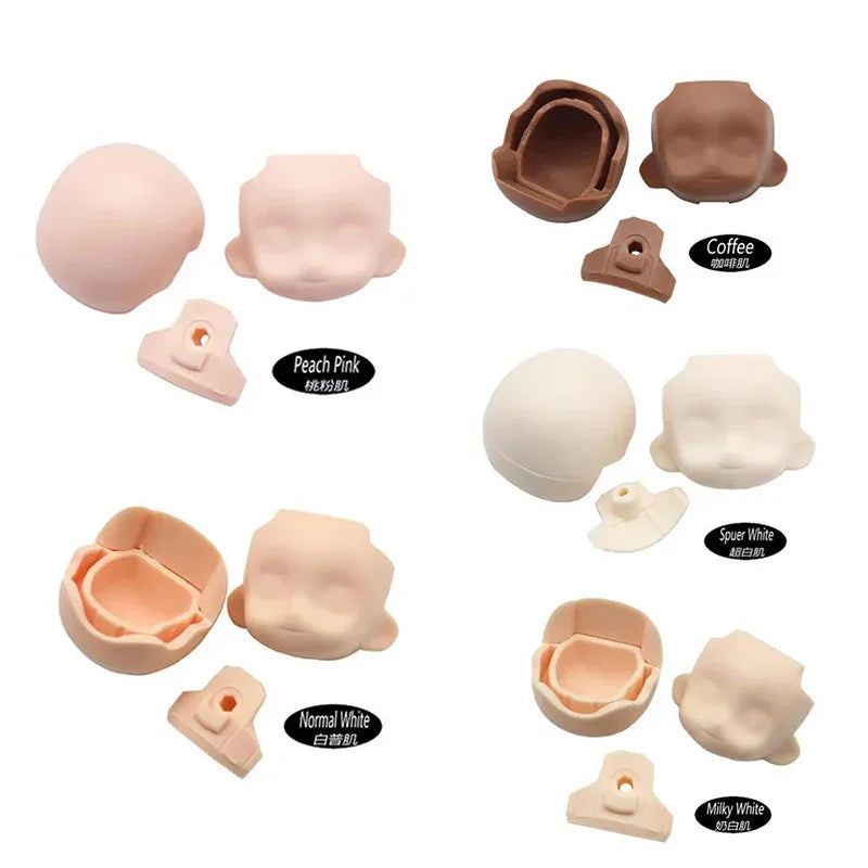 OB11 Body or GSC Head Pink/ Normal/ White/ Coffe Skin Body 1/12 Bjd Doll Accessories Dress Up Toys Gift