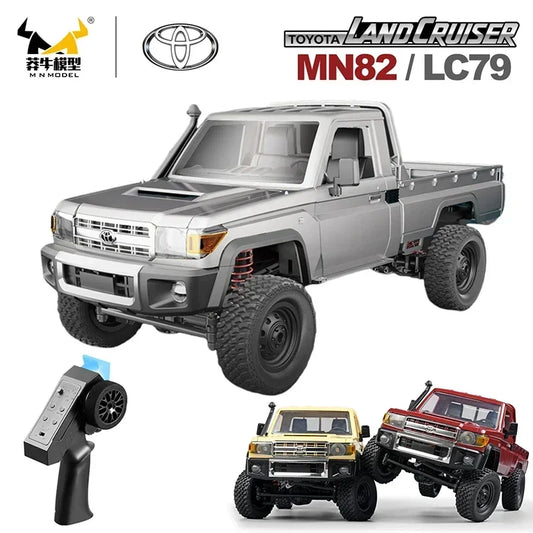 1:12 Rc Car Mn82/Mn82pro Model Retro Full-Scale Simulation Lc79 RTR 2.4G 4WD 280 Motor Remote Control Pickup Truck Toys for Kids