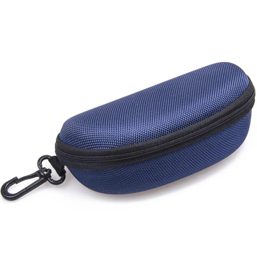 KLASSNUM Portable EVA Glasses Case With Carabiner Hook Colorful Sunglasses Hard Case Zipper Eyeglasses Protector Box Holder New