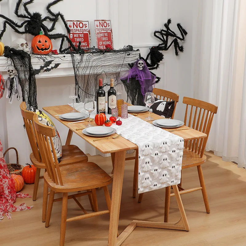 Halloween Decoration Table Runner Spooky Strip Table Runners Home Restaurant Dining Table Decorations Halloween Party Decor Prop