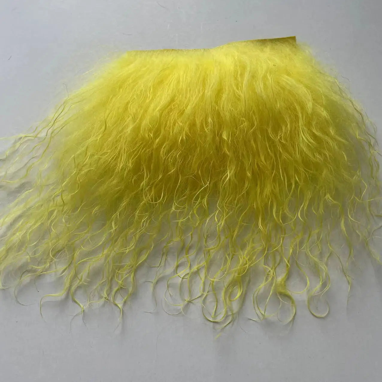 High Quality Sheepskin Wool Lamb Fur Pelt Hair Row Curly Hair Extensions SD Blyth Dolls Wigs Hair Wefts Accessories