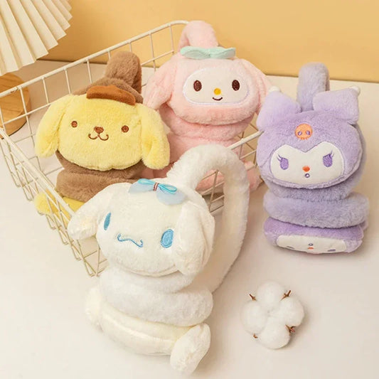 Sanrio Kuromi Cinnamoroll Melody Soft Plush Warmer Earmuff Earflap Winter Outdoor Cold Protection Ear-Muffs Ear Cover Gift