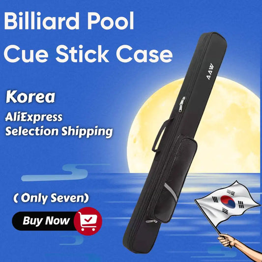 New 2/4Holes Pool Cue Case Billiard Bag With Divider Billiard Pool Cue Stick Carrying Bag Portable Billiard Case Accessories